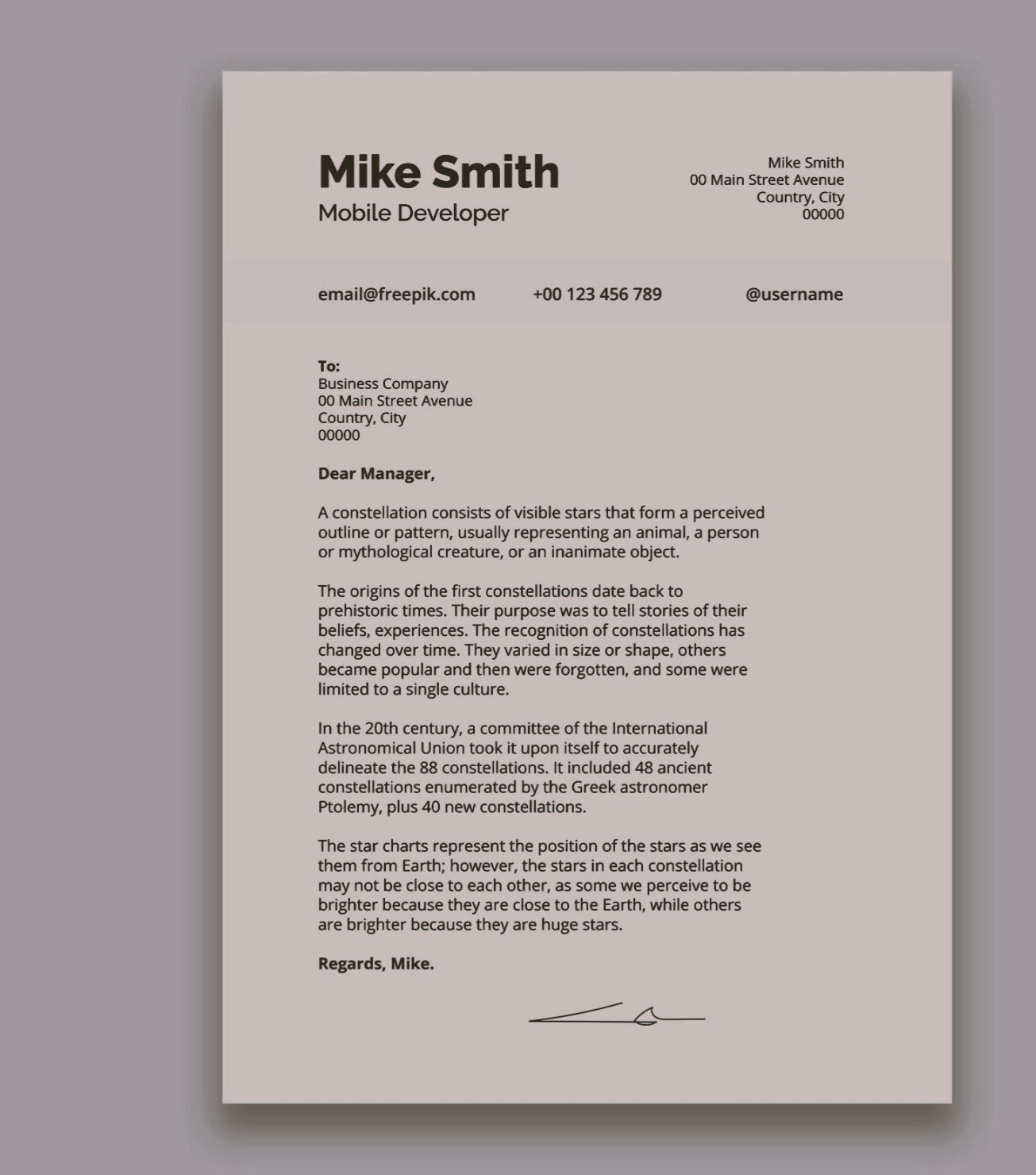 Professional Cover Letters 2